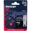  Зображення MicroSDHC 64GB Patriot EP Series Class 10 V30 (PEF64GEP31MCX) + SD адаптер 